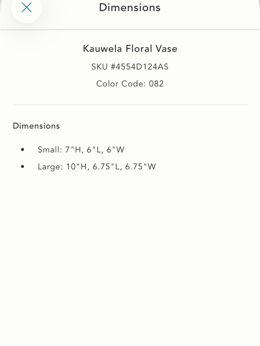 Anthropologie Kauwela Floral Vase NWT - Picture 5 of 6